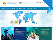 Tablet Screenshot of akquasun.com